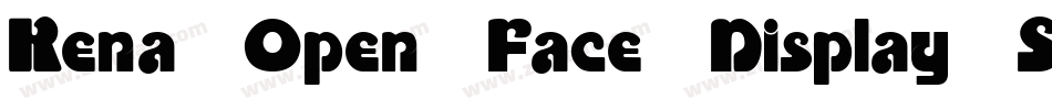 Kena Open Face Display SSi字体转换